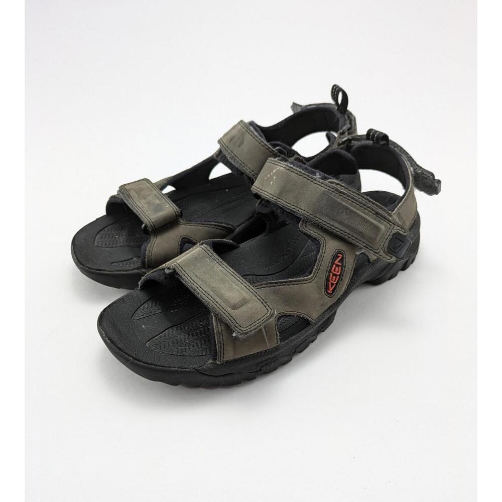 Mens Keen Targhee III Open‎ Toe Grey 2-Strap Open Toe Leather Sandals Size 10 - Picture 5 of 7